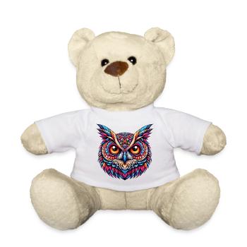 Owl - Teddy Bear - white - Front