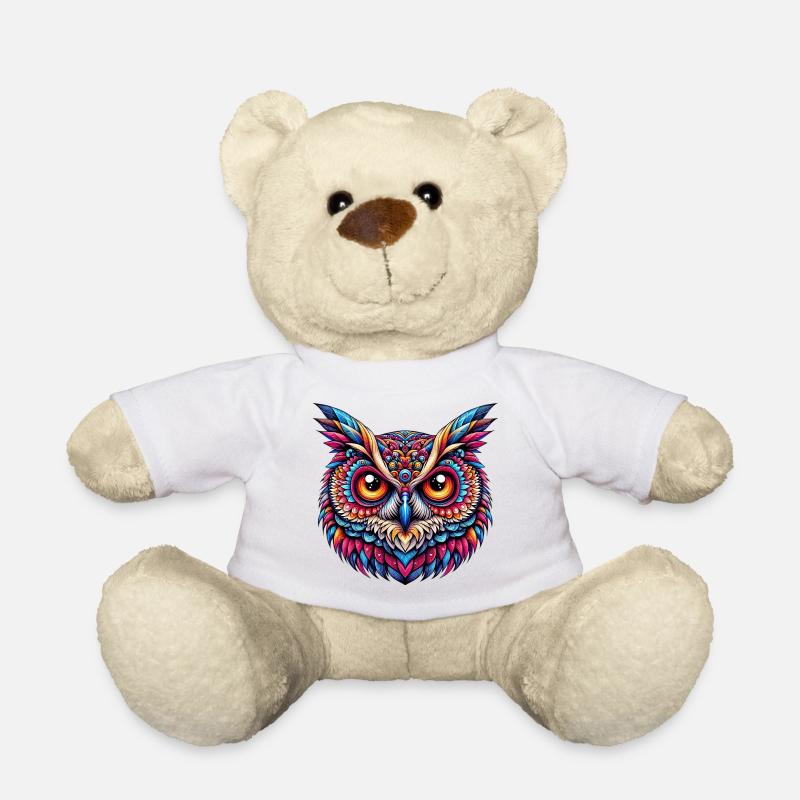 Eule - Teddy - Weiß