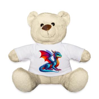 Dragon - Teddy Bear - white - Front