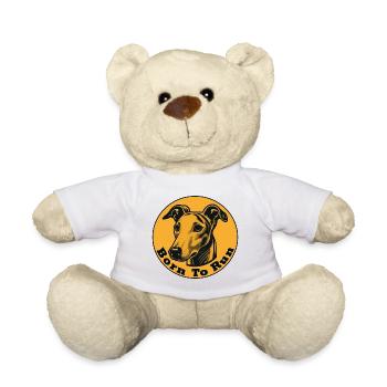 Whippet né pour courir - Nounours - blanc - Devant