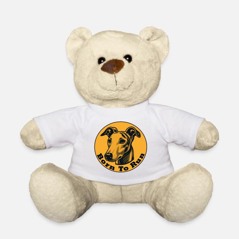 Whippet né pour courir - Nounours - blanc