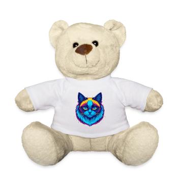 Ragdoll Chat Race Dessin animé Kawaii Animal Pet - Nounours - blanc - Devant