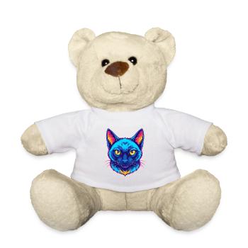 Chat Balinais Race Dessin animé Kawaii Animal Pet - Nounours - blanc - Devant