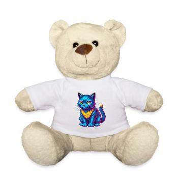 Chypre Chat Race Dessin Animé Kawaii Animal Pet - Nounours - blanc - Devant