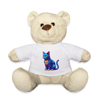 Havanna Braune Katzenrasse Karikatur Kawaii Tier Haustier - Teddy - Weiß - Vorne