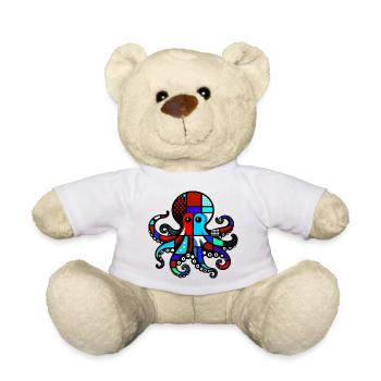 Pieuvre - Nounours - blanc - Devant