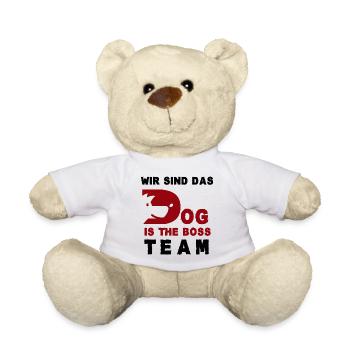WIR SIND DAS DOG IS THE TEAM Hundehalter - Teddy - Weiß - Vorne