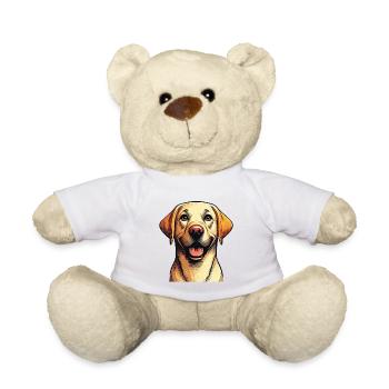 Lächelnder Labradorportrait - Teddy - Weiß - Vorne