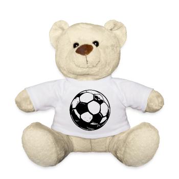 Croquis de football - Nounours - blanc - Devant