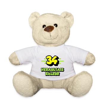 Héraultais râleur - Nounours - blanc - Devant