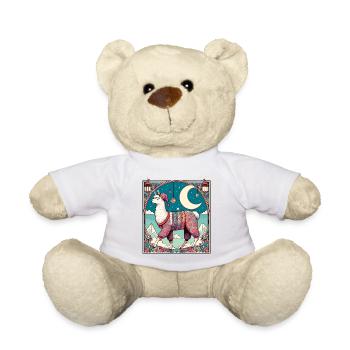 Cadeau de pyjama lama - Nounours - blanc - Devant