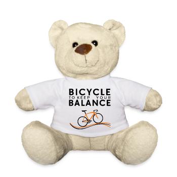 Balance and Ride Cycling Design - Teddy Bear - white - Front
