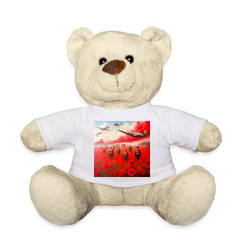 Remembrance day painting. Lest we forget - Teddy Bear - white - Front
