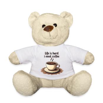 Coffee cup with text motivation - Teddy Bear - white - Front
