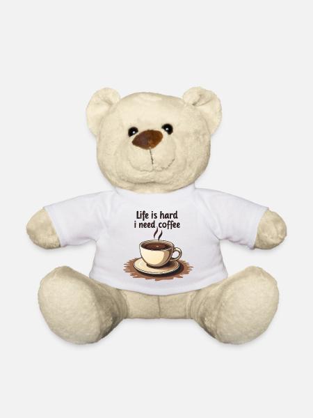Kaffeetasse mit Textmotivation - Teddy - Weiß