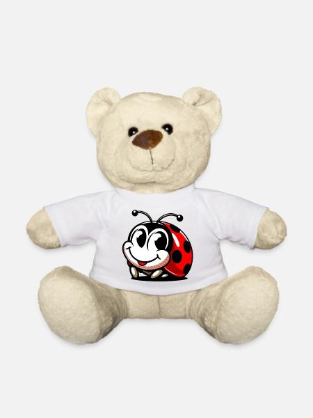 Marienkäfer - Teddy - Weiß