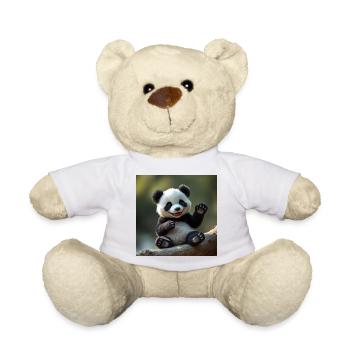 Niedlicher Panda in 3D - Teddy - Weiß - Vorne