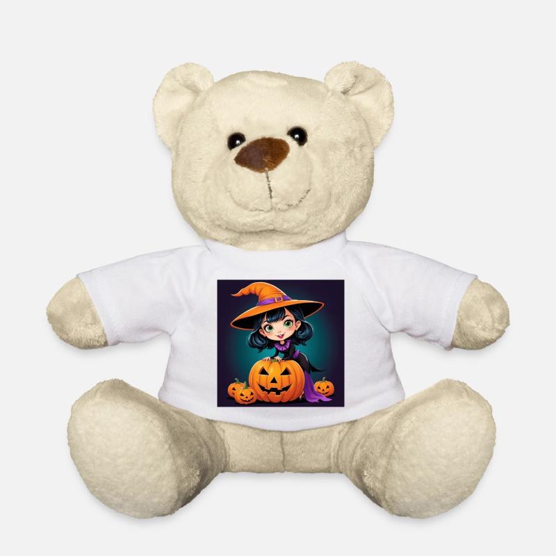 Sorcière d’Halloween - Nounours - blanc