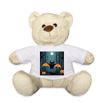 Chauve-souris d’Halloween - Nounours - blanc - Devant