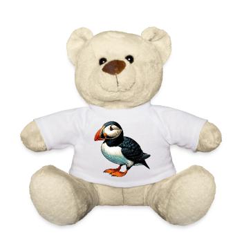 Puffin - Teddy Bear - white - Front