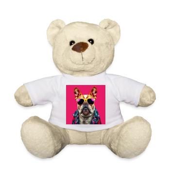 Bulldog avec du style - Nounours - blanc - Devant