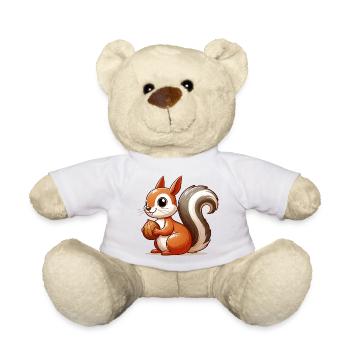 Squirrel - Teddy Bear - white - Front
