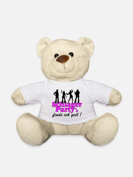 Schlager Party , Schlager Musik , finde ich geil - Teddy - Weiß