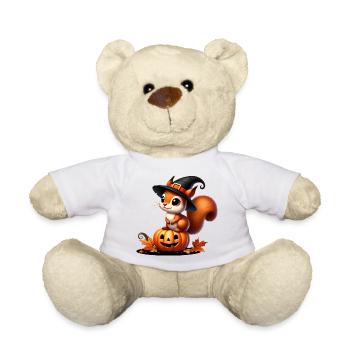 Écureuil mignon d’Halloween : un plaisir effrayant et doux - Nounours - blanc - Devant