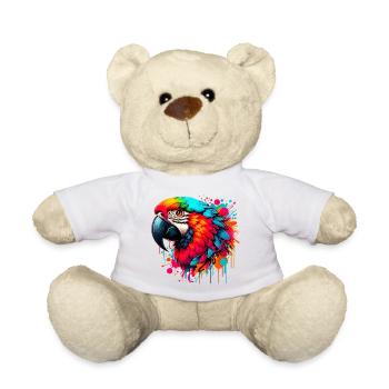 Papagei - Teddy - Weiß - Vorne