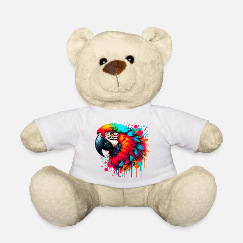 Papagei - Teddy - Weiß