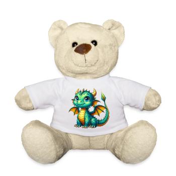 Dragon - Teddy Bear - white - Front
