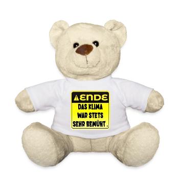 KLIMAWANDEL KLIMA - DEMOKRATIE WÄHLEN - Teddy - Weiß - Vorne