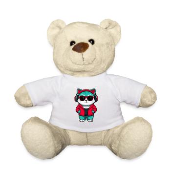 Bambino Cat Breed Cartoon Kawaii Animal Pet - Teddy Bear - white - Front