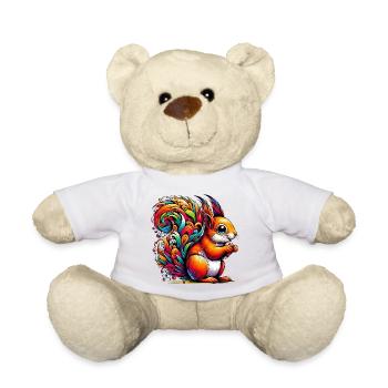 Squirrel - Teddy Bear - white - Front