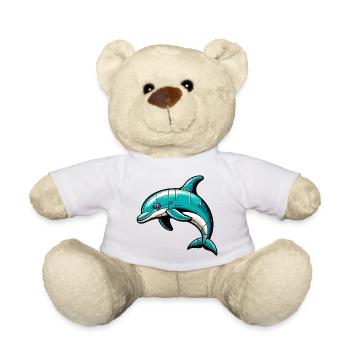 Dolphin - Teddy Bear - white - Front