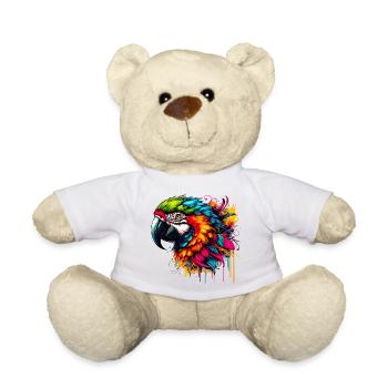 Papagei - Teddy - Weiß - Vorne