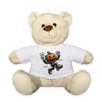 Tanzender Kürbis - Halloween Spaß mit Stil - Teddy - Weiß - Vorne