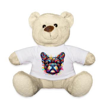 French Bulldog Dog - Teddy Bear - white - Front