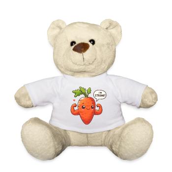 Kawaii-Karottenmuskel - Teddy - Weiß - Vorne