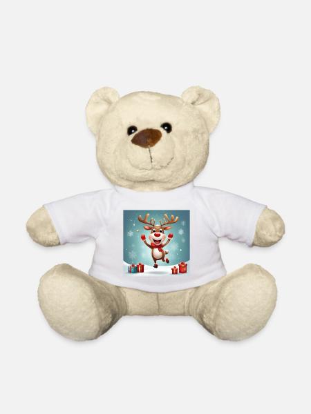 Frohe Weihnachten, frohe Feiertage; Rennes - Teddy - Weiß
