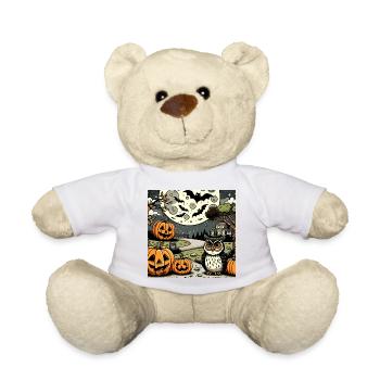Halloween Design - Teddy - Weiß - Vorne