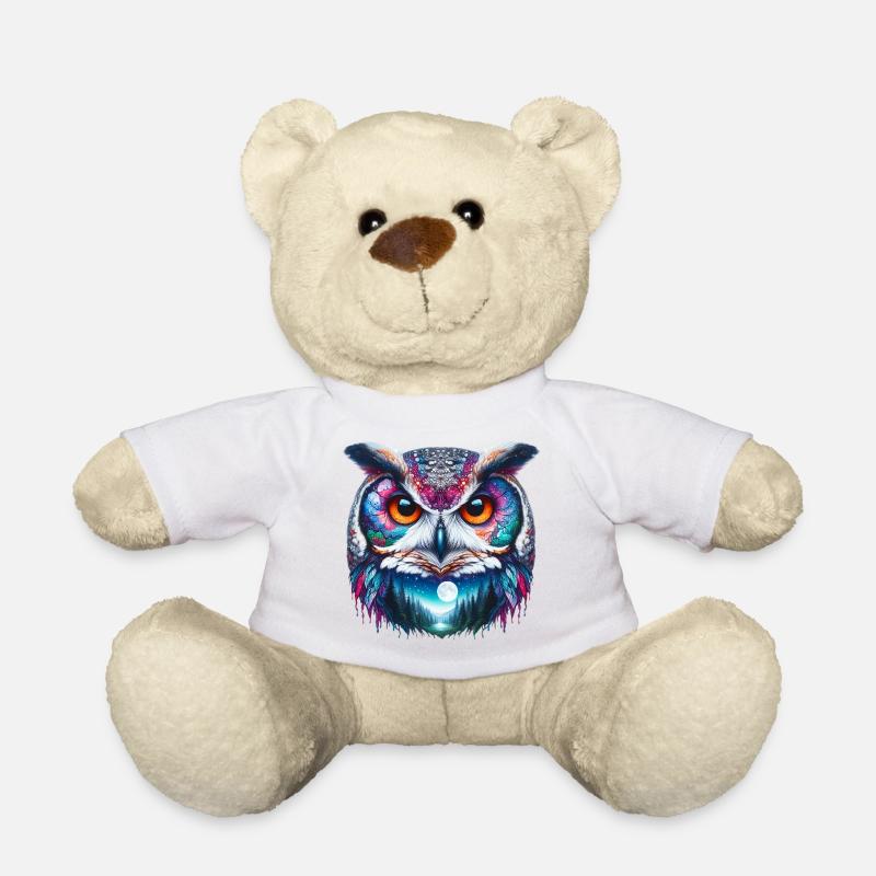 Eule - Teddy - Weiß
