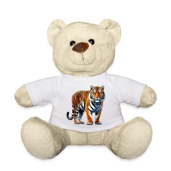 Tiger - Teddy Bear - white - Front