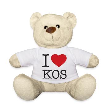 I LOVE KOS Greece Griechenland - Teddy - Weiß - Vorne