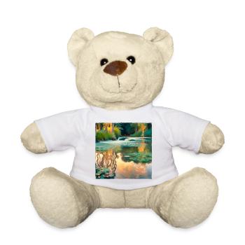 Impressionism River - Teddy Bear - white - Front