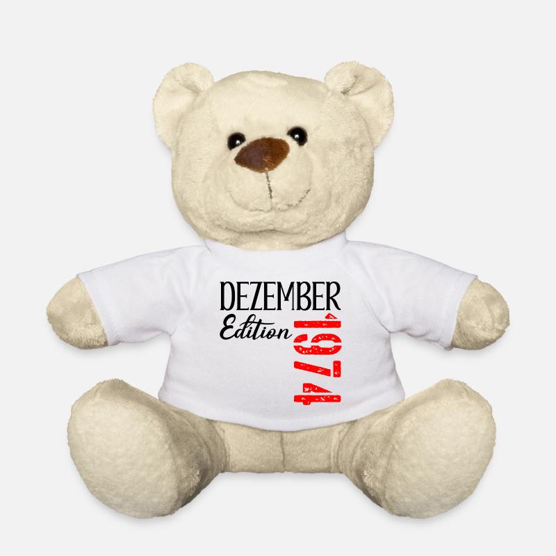 52. GEBURTSTAG DEZEMBER 1974 - Teddy - Weiß