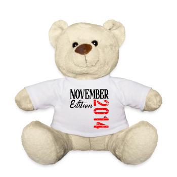 12E ANNIVERSAIRE NOVEMBRE 2014 - Nounours - blanc - Devant