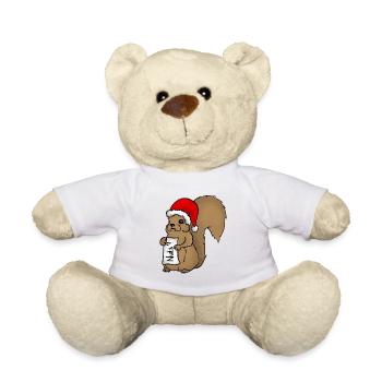 Weihnatchtshörnchen - Teddy - Weiß - Vorne