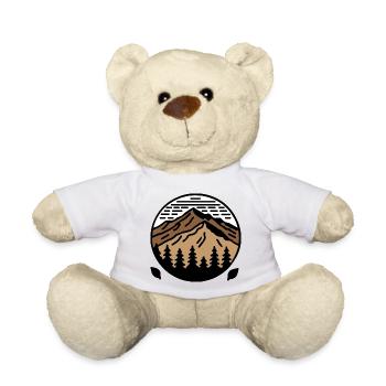 MOUNTAIN Cartoon - Teddy Bear - white - Front