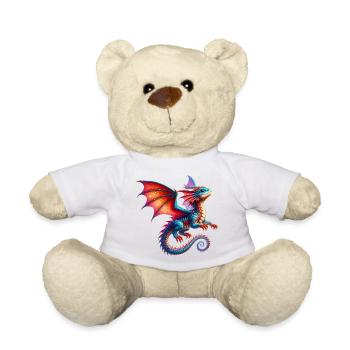 Dragon - Teddy Bear - white - Front